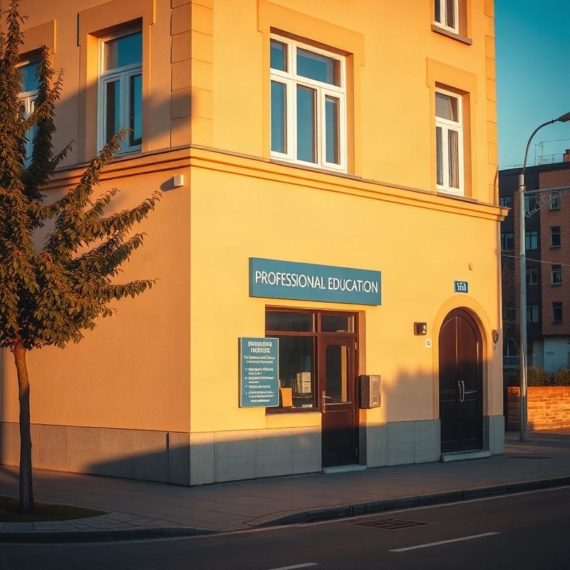 Фасад образовательного центра на улице Винницы